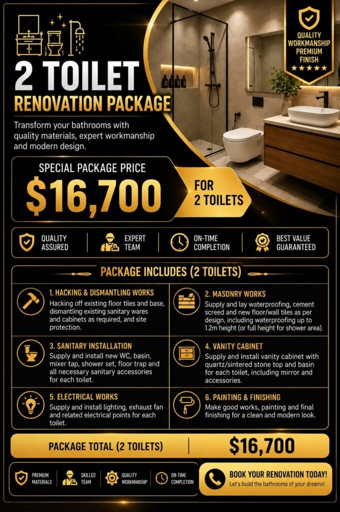 Refreshed 2 Toilet Package