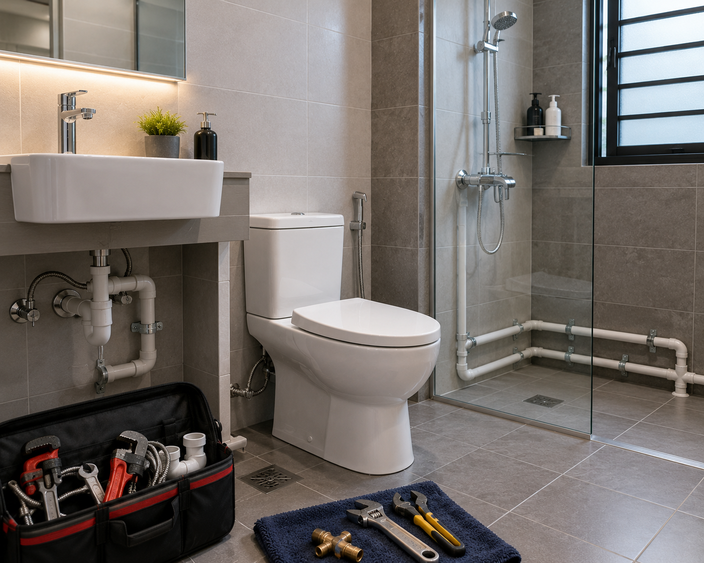 Bathroom Plumbing Punggol BTO